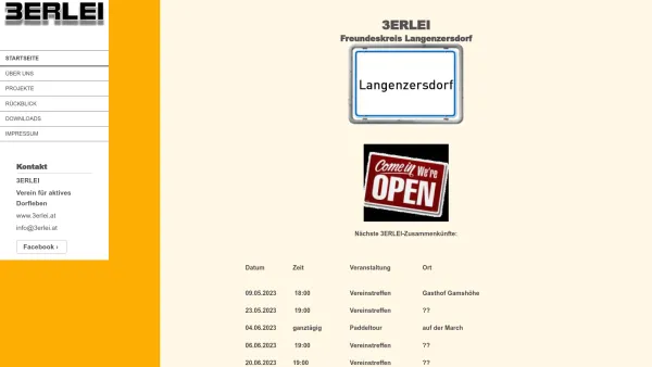 Website Screenshot: Landgasthof 3erlei - 3erlei - Startseite - Date: 2023-06-14 10:38:36