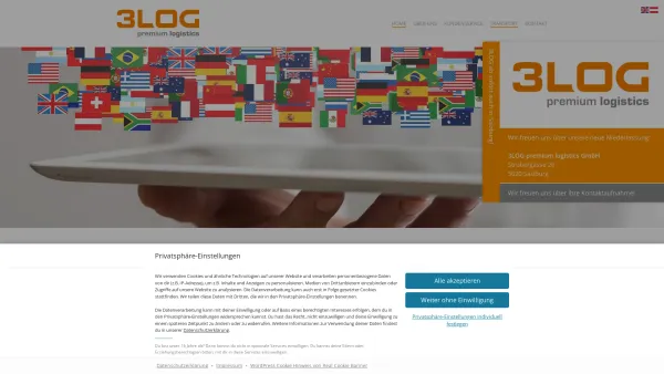 Website Screenshot: 3LOG premium logistics GmbH - 3LOG – premium logistics - Date: 2023-06-15 16:02:34