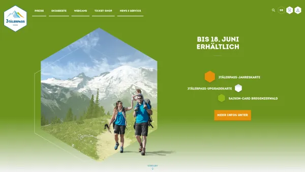 Website Screenshot: Das Bregenzerwälder Käsehaus Spezialitäten 3Täler GMBH 3Taeler Goody - 3TälerPass-Jahres- & Upgradekarte - Date: 2023-06-22 15:00:02