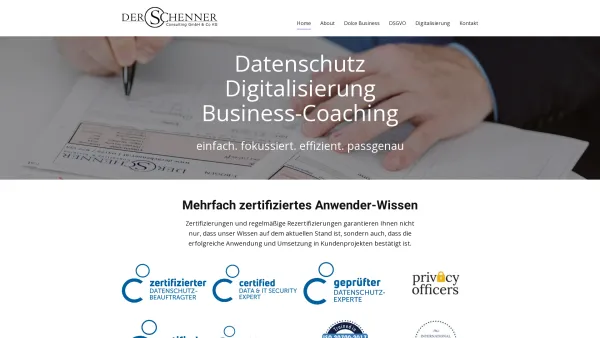 Website Screenshot: [4]Corners it.marketing.design.consulting - derSchenner Consulting - Datenschutz, Digitalisierung, Dolce Business - Date: 2023-06-14 10:46:56
