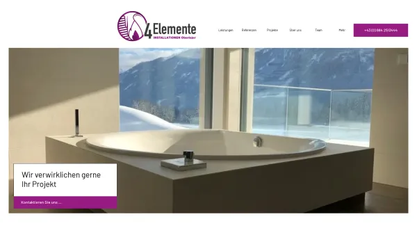 Website Screenshot: 4 Elemente Installationen Oberlojer OG - Installateur | 4 Elemente Installationen Oberlojer | Mötschlach - Date: 2023-06-15 16:02:34