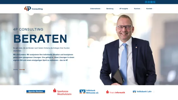 Website Screenshot: 4P Consulting GmbH - Home - 4P Consulting - Date: 2023-06-14 10:38:36