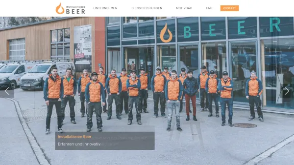 Website Screenshot: Reinhard Albert Beer Albert Installationen für Feuer Erde Luft und Wasser - Willkommen | Installationen Beer Au - Date: 2023-06-22 12:13:06