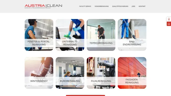 Website Screenshot: Austria-Clean Gebäude Industriereinigung www.a-clean.at - Austria Clean | Ihr professionelles Reinigungsunternehmen - Date: 2023-06-22 12:13:06