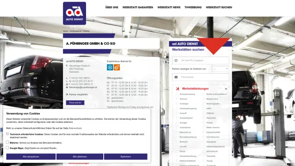 Website Screenshot: PÜHRINGER GmbH&CoKG - ad AUTO DIENST | A. Pühringer GmbH & Co KG - Date: 2023-06-22 12:13:06