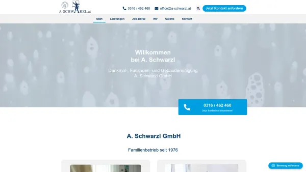 Website Screenshot: Blitz Blank J A. Schwarzl - ? Ihre Reinigungsprofis aus Graz - A. Schwarzl GmbH - HIER KLICKEN - Date: 2023-06-14 10:46:56