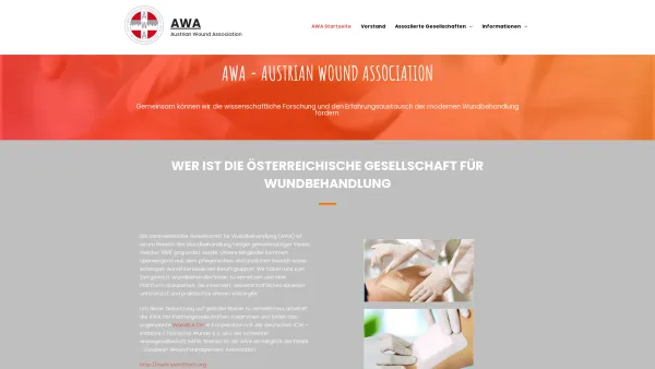 Website Screenshot: Österreichische Gesellschaft f Wundbehandlung AWA Austrian Wound Association - Österreichische Gesellschaft für Wundbehandlung | AWA - Date: 2023-06-22 12:13:06
