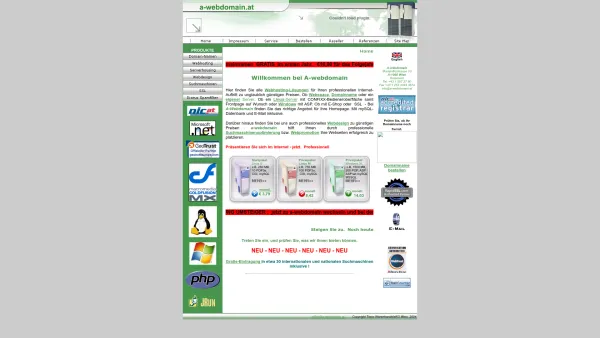 Website Screenshot: A-Webdomain Traco WarenhandelsKG Dkfm.F.Kotschy - A-webdomain Domain Registrieren Webhosting Webspace Server Hosting SSL Österreich Frontpage - Date: 2023-06-15 16:02:34
