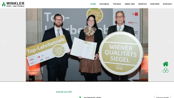Website Screenshot: Dipl.Ing. A. Winkler Co Baugesellschaft Dipl. Ing. A. Winkler CO - Winkler – Hoch- und Tiefbau - Date: 2023-06-22 12:13:06