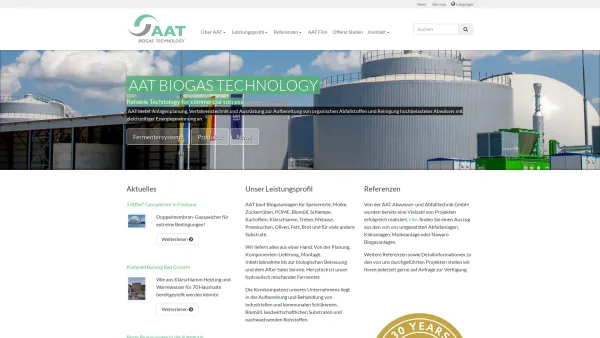 Website Screenshot: AAT Abwasser und Abfalltechnik GmbH - Aktuell: AAT Abwasser- und Abfalltechnik GmbH - Date: 2023-06-22 12:13:06