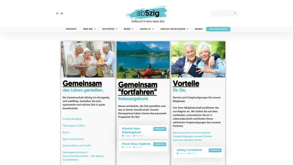 Website Screenshot: Wiener Seniorenbund Landesgruppe des österreichischen Senioren Portal für Österreich - ab5zig – Wiener Senioren – Wiener Senioren - Date: 2023-06-22 12:13:06