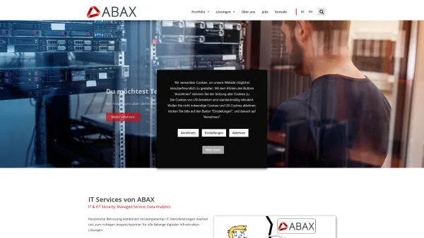 Website Screenshot: bei ABAX Informationstechnik - IT Services | TÜV-Austria geprüfter IT Dienstleister - Date: 2023-06-22 12:13:06