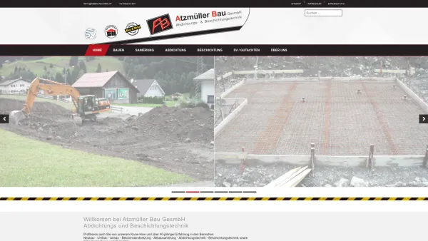 Website Screenshot: Atzmüller Bauunternehmung - Home - Date: 2023-06-22 12:13:06