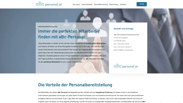 Website Screenshot: ABC Personalbereitstellungs index - aBC Personal - Date: 2023-06-14 10:46:56