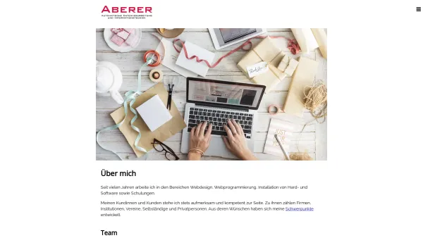 Website Screenshot: Maga Susanne Aberer - Automatische Datenverarbeitung und Informationstechnik - Über mich - Susanne Aberer - Date: 2023-06-15 16:02:34