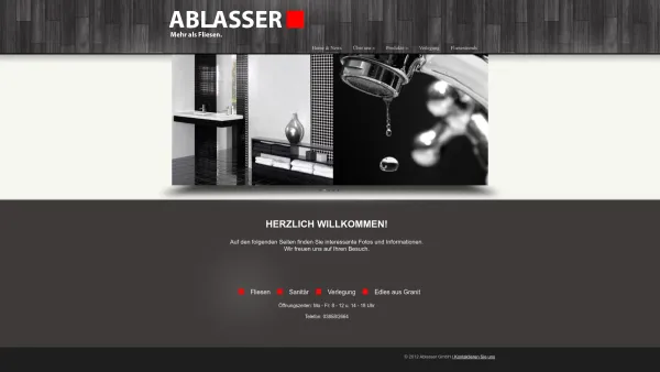 Website Screenshot: Fliesenmarkt Ablasser GmbH Co ablasser - Home & News - Date: 2023-06-22 15:05:14