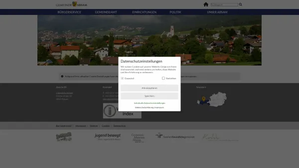 Website Screenshot: Absam Gemeinde - Absam Gemeinde - Startseite - Date: 2023-06-14 10:46:56
