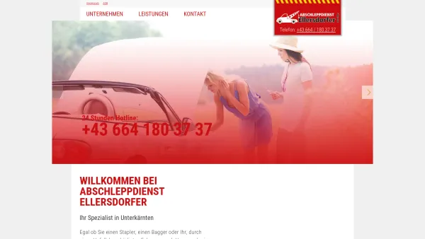 Website Screenshot: Abschleppdienst Ellersdorfer - Home - Abschleppdienst Ellersdorfer - Date: 2023-06-22 15:05:15