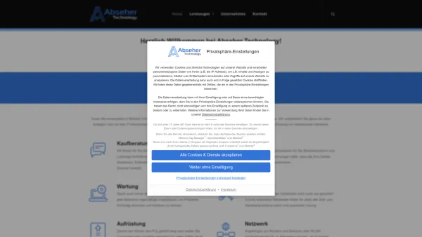 Website Screenshot: Abseher Technology GmbH - Abseher Technology - Date: 2023-06-26 10:26:05