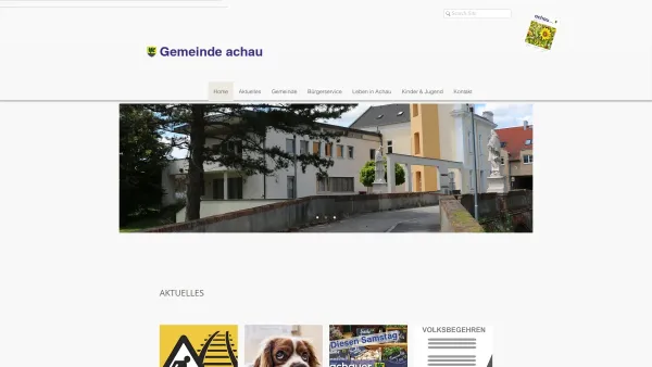 Website Screenshot: Gemeindeamt achau.gv.at - Home | gemeinde-achau - Date: 2023-06-22 12:13:06