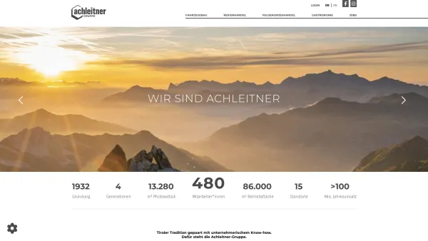 Website Screenshot: Firma Franz Achleitner Fahrzeugbau und Reifenzentrum GMBH - Achleitner Gruppe | Achleitner Gruppe - Date: 2023-06-22 12:13:06