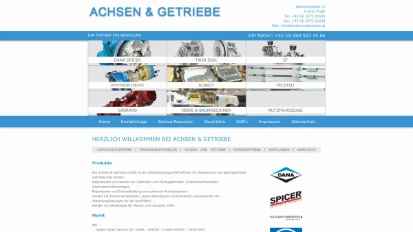 Website Screenshot: Achsen und Getriebe Ihr Partner für Bewegung - Achsen & Getriebe GmbH - Ihr Partner für Bewegung - Date: 2023-06-22 12:13:06
