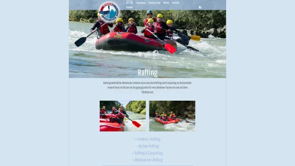 Website Screenshot: Adventure Club Kaiserwinkl Kössen - Adventure Club Kössen | Rafting und Canyoning im Kaiserwinkl - Date: 2023-06-22 12:13:06