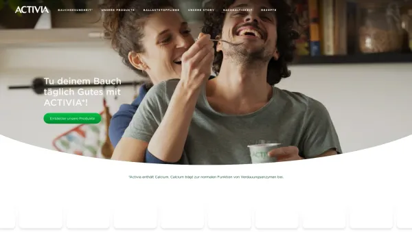 Website Screenshot: ACTIVIA Personaldienstleistungen GmbH - Herzlich Willkommen bei ACTIVIA - entdecke unsere Joghurts - Date: 2023-06-22 12:13:06