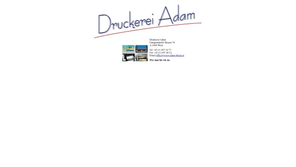 Website Screenshot: Druckerei Adam - Druckerei Adam - Date: 2023-06-22 15:00:03