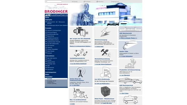 Website Screenshot: Brodinger GmbH - ADE AUSTRIA - - Date: 2023-06-14 10:38:21