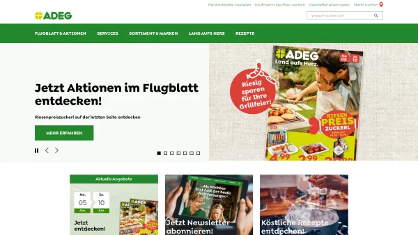 Website Screenshot: ADEG Österreich Handels AG - ADEG - Land aufs Herz. - ADEG - Date: 2023-06-14 10:37:24