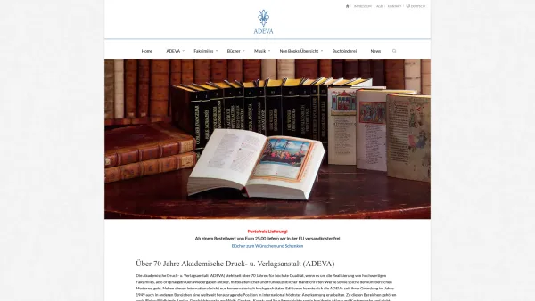 Website Screenshot: Akademische Druck und Verlagsanstalt Dr. Paul Struzl GmbH - Akademische Druck- u. Verlagsanstalt - Date: 2023-06-22 15:00:03