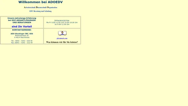 Website Screenshot: ADO Stockinger Inc Startseite - Startseite - Date: 2023-06-14 10:38:39