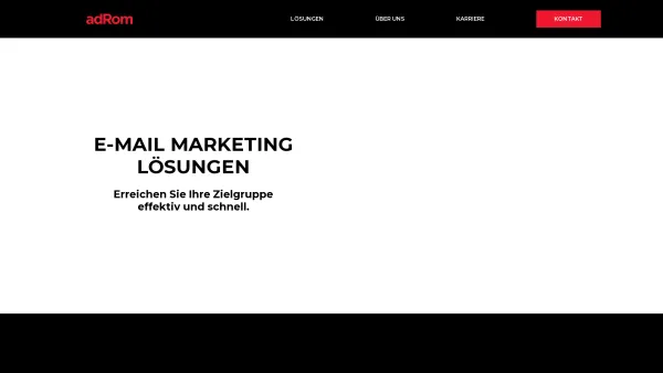 Website Screenshot: adRom Media Marketing GmbH - E-Mail Marketing - adRom Media Marketing - Date: 2023-06-22 15:00:03
