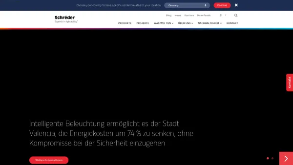 Website Screenshot: AE Austria Außenleuchten und Entsorgungssysteme GmbH - Schréder, weltweit führender unabhängiger Anbieter von Lösungen für intelligente Beleuchtung - Date: 2023-06-22 12:13:07