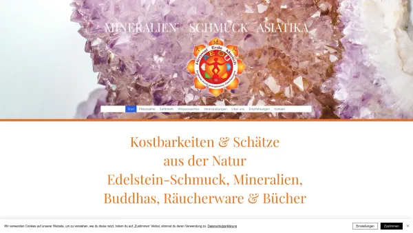 Website Screenshot: AEIOU Mineralien, Schmuck, Buddhismus, Räucherwerk - AEIOU Mödling | Buddhismus, Mineralien, Schmuck, Edelsteine, Räucherware und Esoterik - Date: 2023-06-22 12:13:07