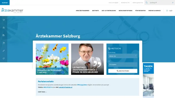 Website Screenshot: Danner Maria MedR AEK Salzburg - Interessenvertretung & Arztsuche - Ärztekammer für Salzburg - Date: 2023-06-22 12:13:07