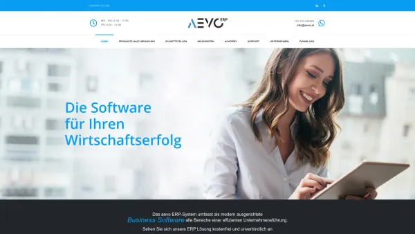 Website Screenshot: Alexander Tscheppe Software & Service GmbH aevo Business Software - aevo ERP-Software - Deine neue Warenwirtschaft für den Erfolg! - Date: 2023-06-22 12:13:07