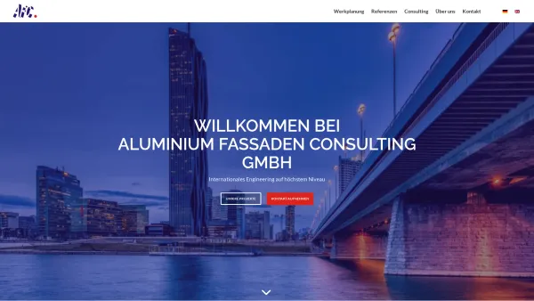 Website Screenshot:  AFC Aluminium Fassaden Consultiing  Bernhard Ötsch - Home - AFC. Aluminium Fassaden Consulting Ges.m.b.H. - Date: 2023-06-14 10:46:59