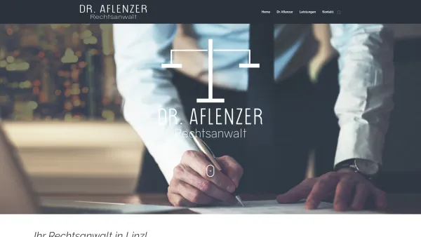 Website Screenshot: Aflenzer Hausbetreuung - Dr. Hermann Aflenzer - Ihr Rechtsanwalt in 4020 Linz - Date: 2023-06-14 10:46:59
