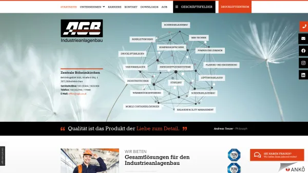 Website Screenshot: -AGB Anlagen-Geräte-Betriebstechnik GesmbH. - AGB Anlagen-Geräte-Betriebstechnik | Ihr Partner in Österreich - Date: 2023-06-22 15:02:29