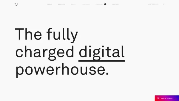 Website Screenshot: Agentur LOOP - LOOP — The fully charged digital powerhouse. - Date: 2023-06-22 15:02:29