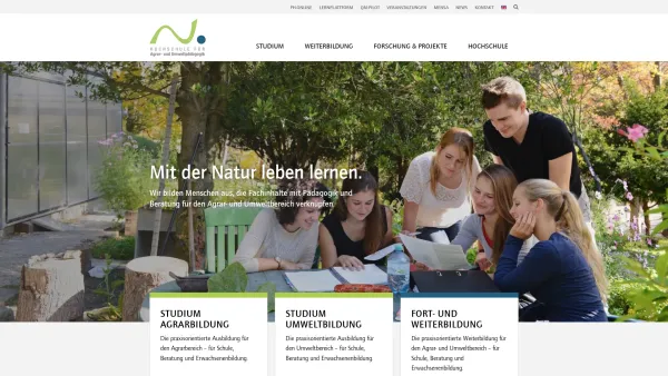 Website Screenshot: Agrarpädagogische Akademie Wien - Hochschule für Agrar- und Umweltpädagogik - Wien, Ober Sankt Veit - Date: 2023-06-22 15:02:29