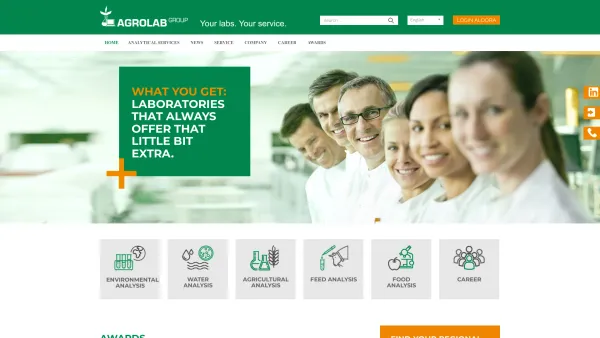 Website Screenshot: Agrolab Austria GmbH - Home - AGROLAB GROUP - Date: 2023-06-22 15:02:29