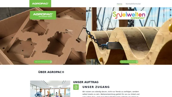 Website Screenshot: AGROPAC Holzwerke und Handelsges.m.b.H. & Co KG - Home | AGROPAC - Date: 2023-06-22 15:02:29