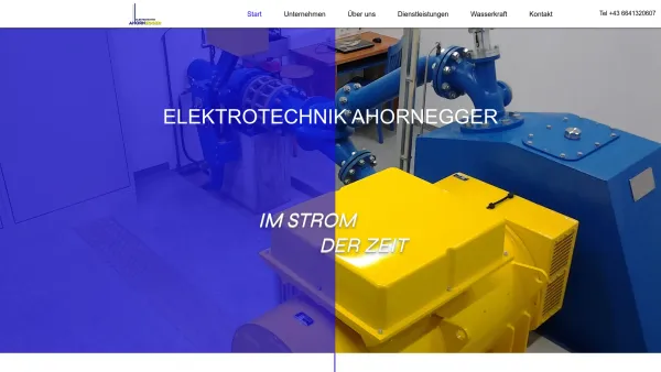 Website Screenshot: Ahornegger Elektrotechnik, Rottenman - Austria - Elektrotechnik Ahornegger Rottenmann - Date: 2023-06-14 10:46:59