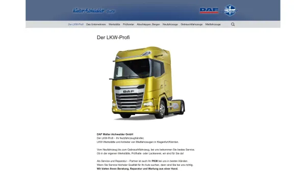 Website Screenshot: Firma DAF Walter Aichwalder - Aichwalder | Der LKW-Profi - Date: 2023-06-14 10:38:39