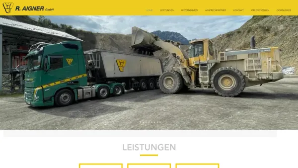 Website Screenshot: Rudolf Aigner R. AIGNER GmbH Krane Container Eisen Schrott - Aigner Steyr | Stahl | Schrott | Kran | Bühne - Date: 2023-06-15 16:02:34