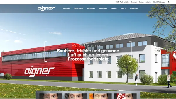 Website Screenshot: Aigner GmbH Absaugtechnologie - Aigner Absaugtechnologie - Aigner - Date: 2023-06-22 12:13:07