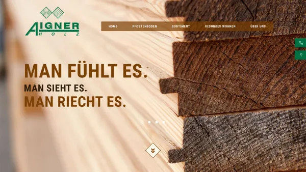 Website Screenshot: Aigner Holz - Hubert Aigner Gesellschaft m.b.H. - Holzboden, Holzstiege oder Holzterrasse von Aigner Holz - Date: 2023-06-22 12:13:07